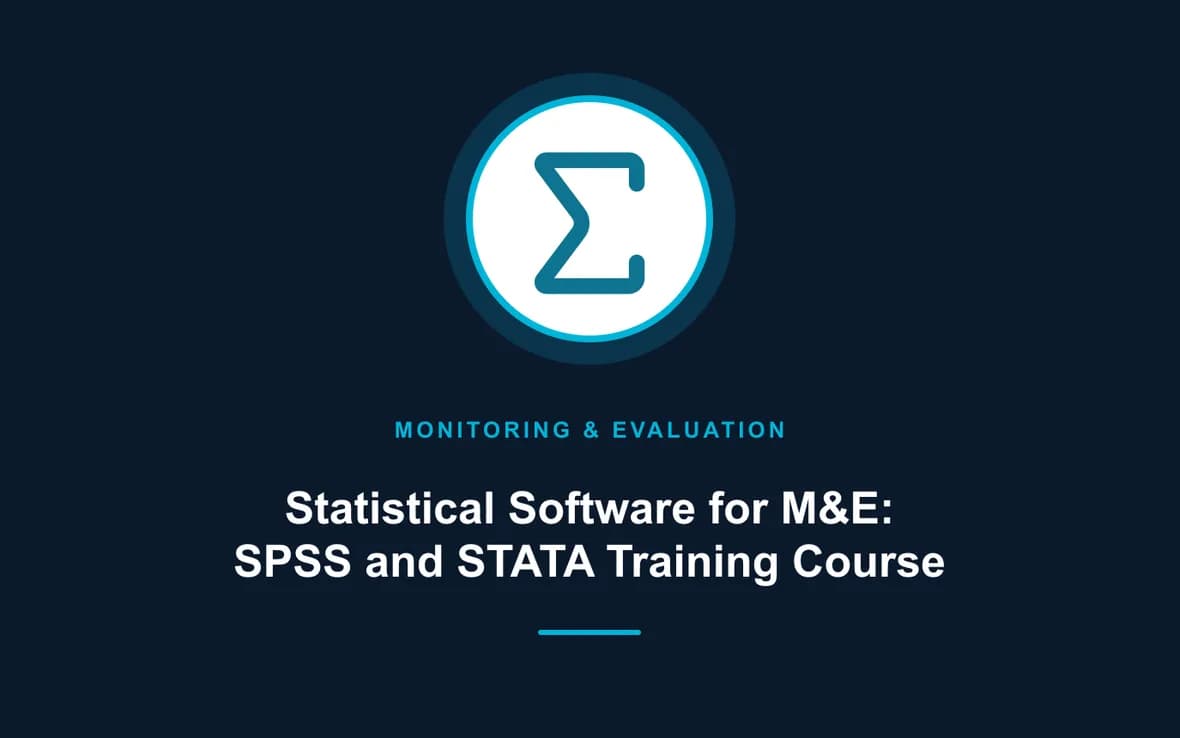 Statistical Software for M&E: SPSS and STATA Training Course — Monitoring, Evaluation, Accountability and Learning training course