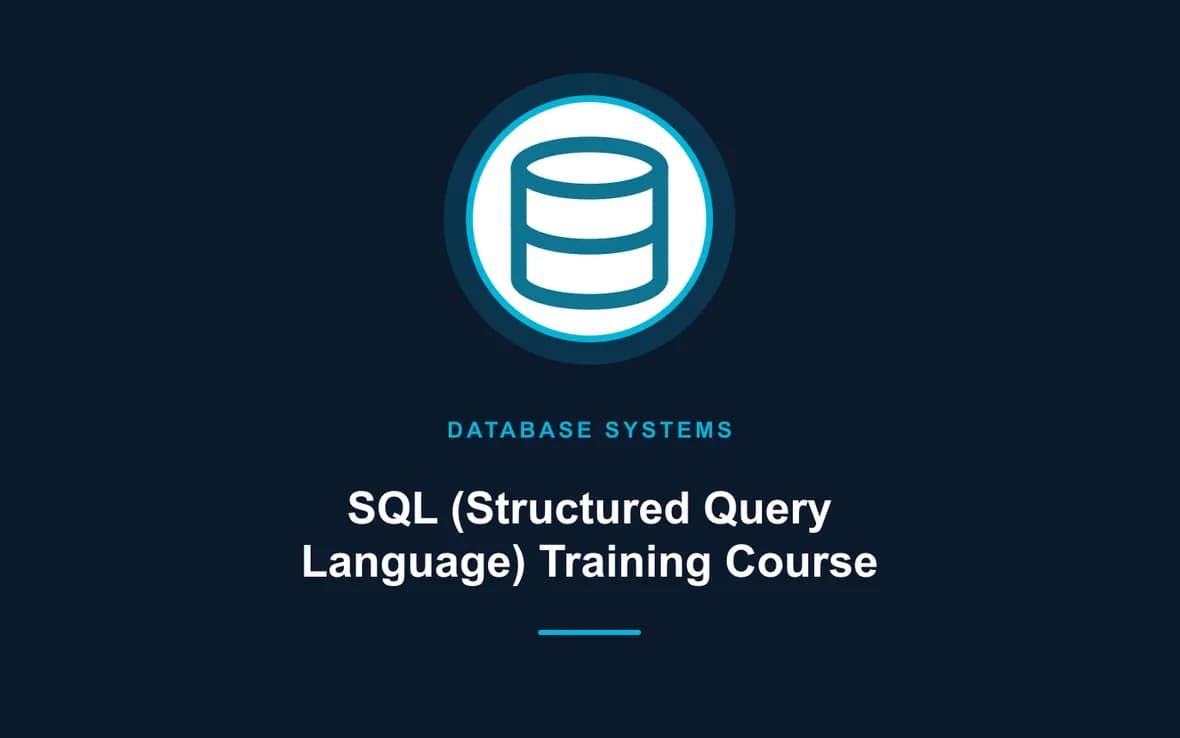 SQL (Structured Query Language) Training Course — Database Management Systems training course