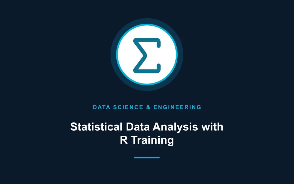 Statistical Data Analysis with R Training — Big Data Analytics, Data Science and Data Engineering training course