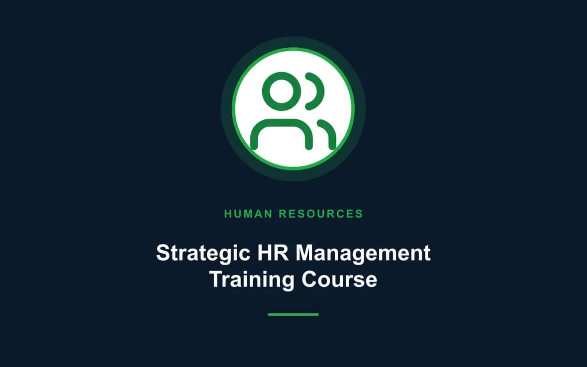 Strategic HR Management Training Course — Human Resource (HR) Management training course