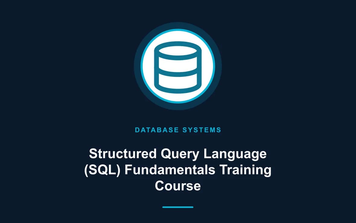 Structured Query Language (SQL) Fundamentals Training Course — Database Management Systems training course