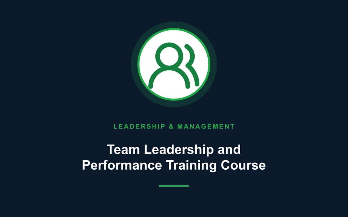 Team Leadership and Performance Training Course — Leadership and Management Skills training course