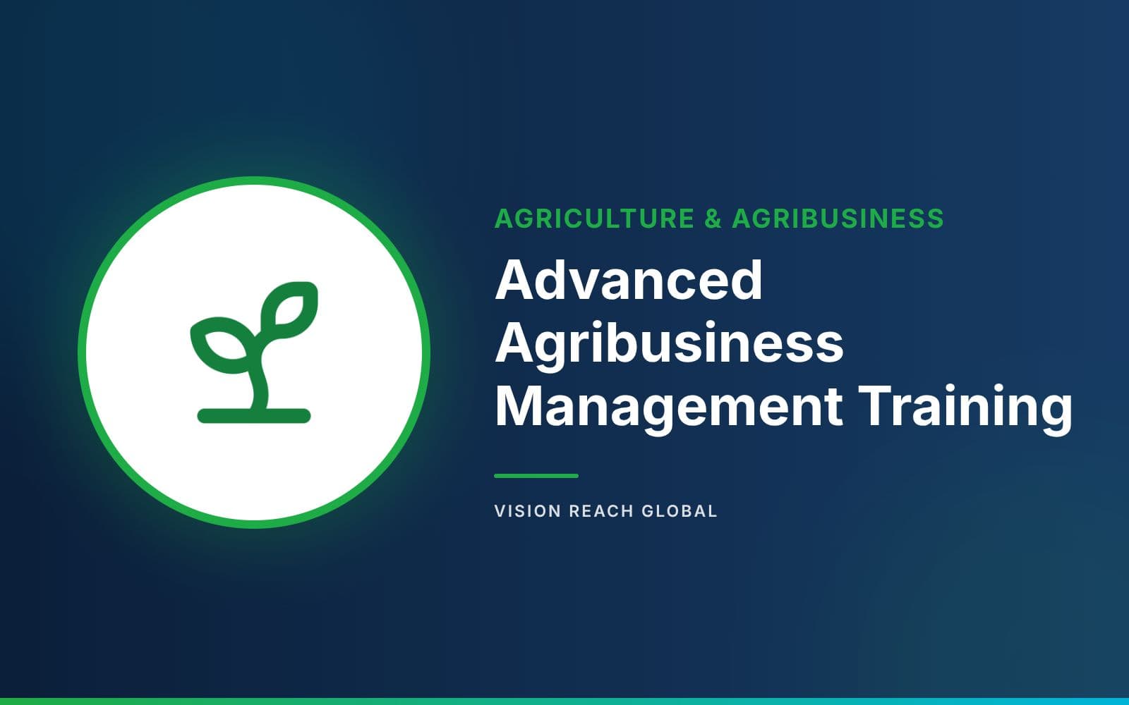 Advanced Agribusiness Management Training Advanced Agribusiness Management Training — course banner