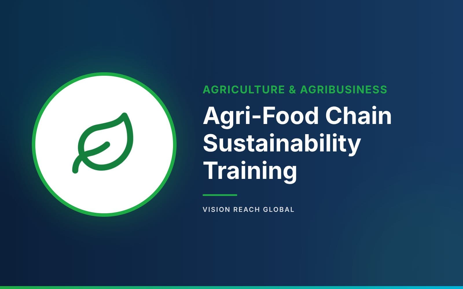 Agri-Food Chain Sustainability Training Agri-Food Chain Sustainability Training — course banner