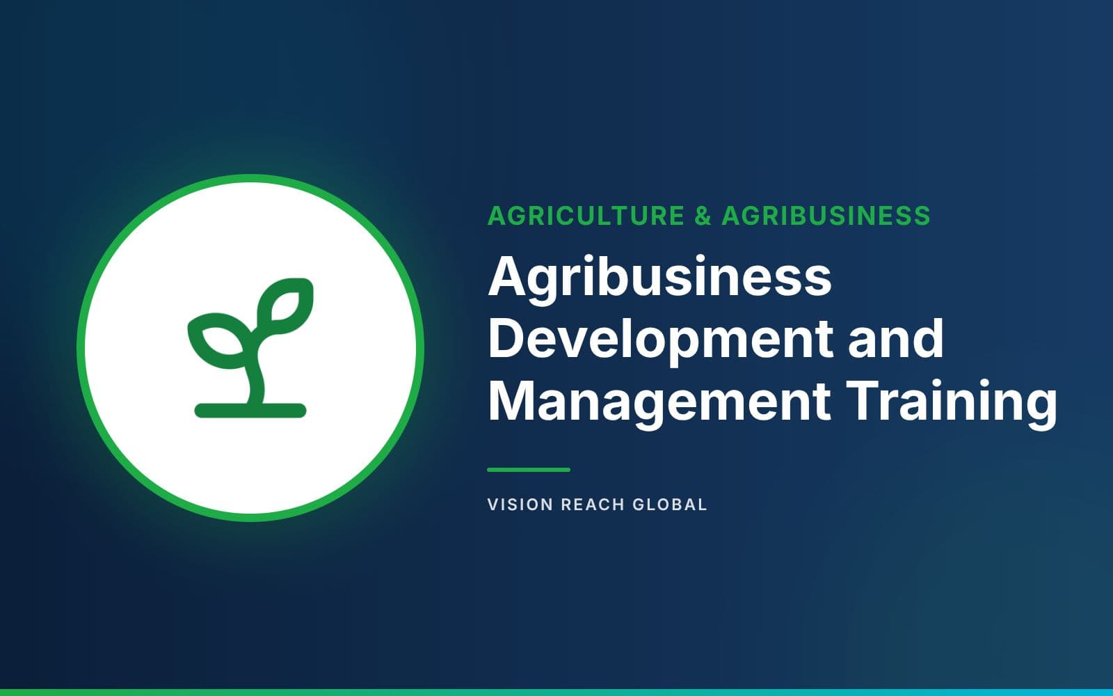 Agribusiness Development and Management Training Agribusiness Development and Management Training — course banner