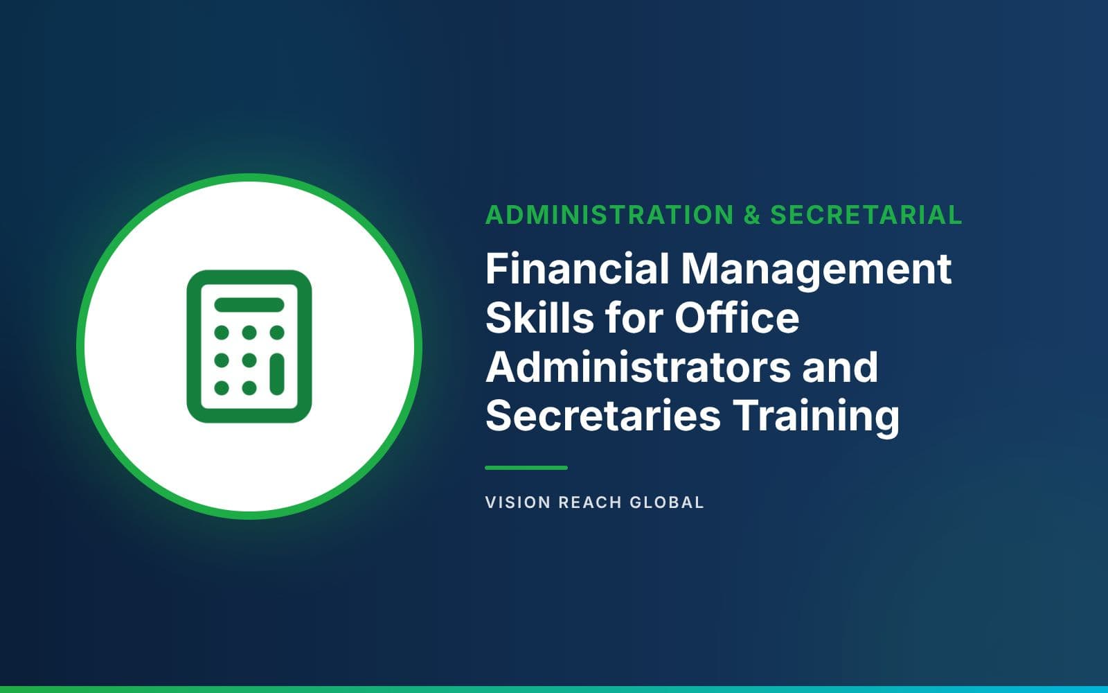 Financial Management Skills for Office Administrators and Secretaries Training Financial Management Skills for Office Administrators and Secretaries Training — course banner