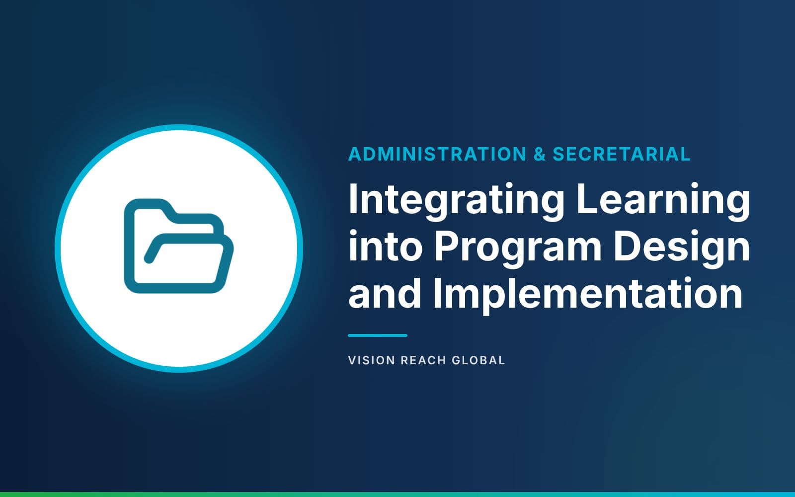 Integrating Learning into Program Design and Implementation Integrating Learning into Program Design and Implementation — course banner