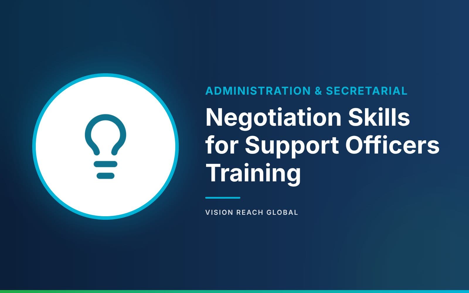 Negotiation Skills for Support Officers Training Negotiation Skills for Support Officers Training — course banner