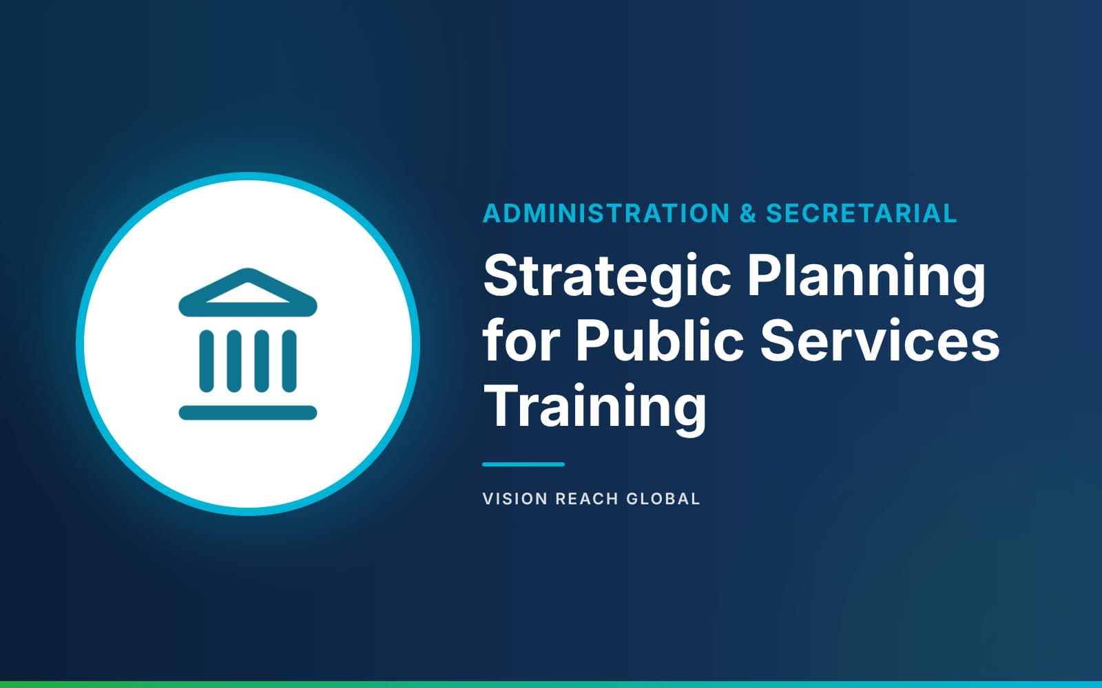 Strategic Planning for Public Services Training Strategic Planning for Public Services Training — course banner