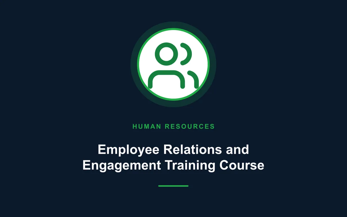 Employee Relations and Engagement Training Course — Human Resource (HR) Management training course