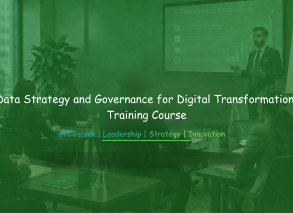 Corporate training on data governance and digital transformation strategies.