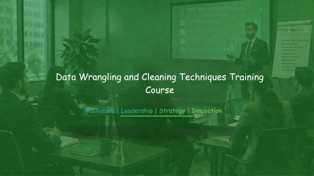 Instructor demonstrating data cleaning and transformation techniques to analysts.