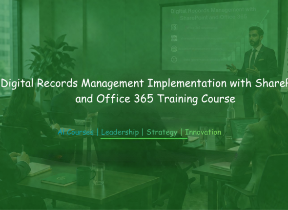 Professionals attending a digital records management training session.