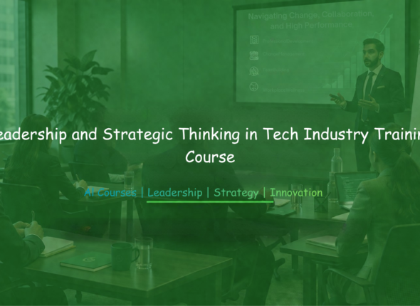 Facilitator discussing leadership and strategy with tech professionals in a workshop.