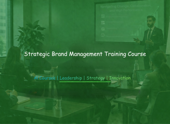 Marketing professionals attending a brand management training session with a presenter explaining strategic positioning concepts.