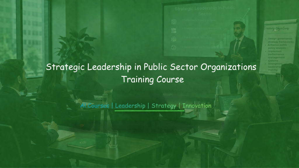 Public sector leadership training session with professionals in a workshop setting.