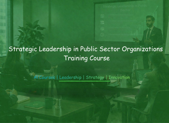Public sector leadership training session with professionals in a workshop setting.