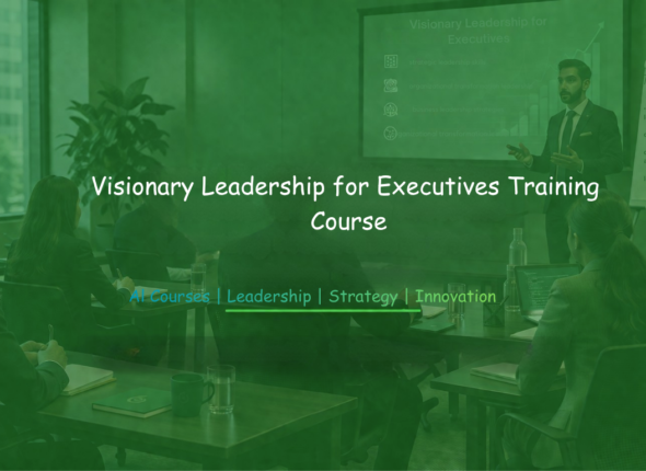 Executives attending a visionary leadership training session.