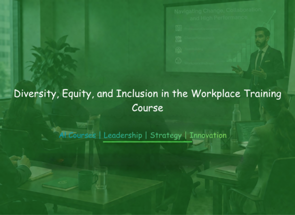 Corporate team attending a Diversity, Equity, and Inclusion in the Workplace Training session focused on collaboration, inclusive leadership, and workplace engagement.