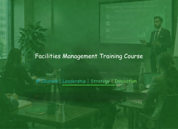 Facilities management training seminar focused on operational efficiency, maintenance planning, and workplace management.