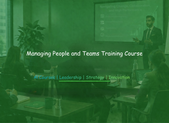 Team leaders and managers attending a people and team management training workshop in a professional corporate environment.