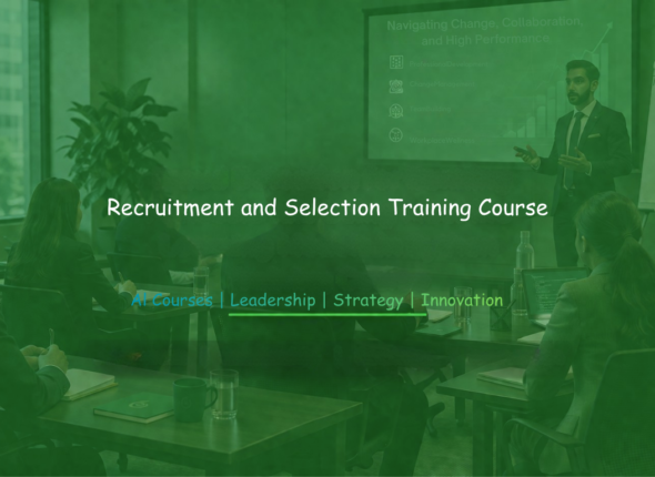HR professionals participating in recruitment and selection training focused on hiring processes and candidate evaluation.