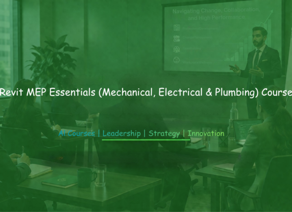 Professionals attending a Revit MEP Essentials training session focused on mechanical, electrical, and plumbing system design.