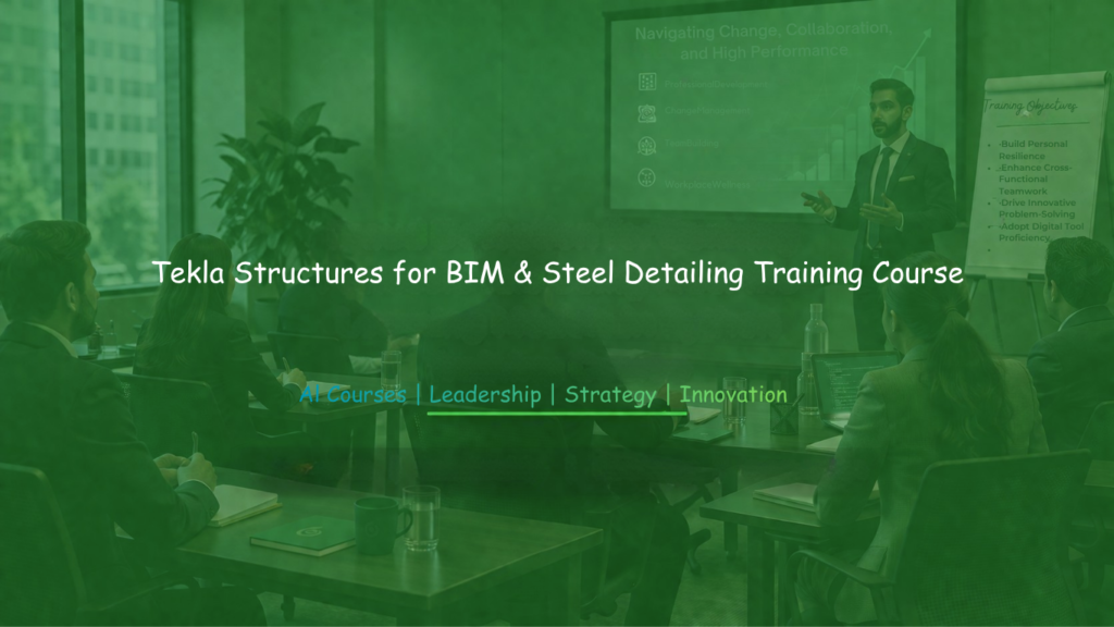 Engineering professionals attending a Tekla Structures for BIM & Steel Detailing Training session in a collaborative classroom environment.