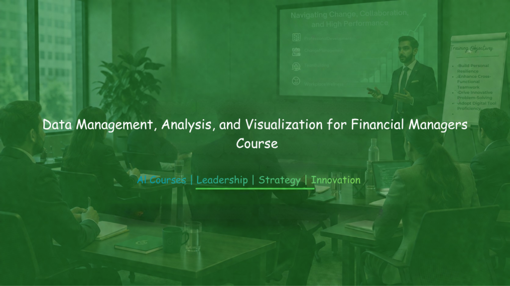 Financial managers attending data analysis and visualization training.
