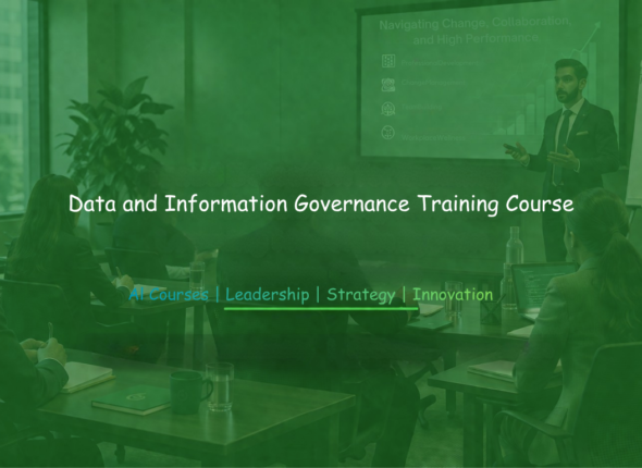 Professionals attending data and information governance training.