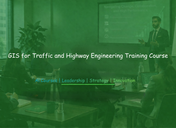 GIS for Traffic and Highway Engineering training course banner featuring a professional transportation GIS training session.