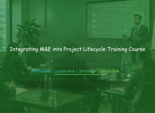 Project managers learning how to integrate monitoring and evaluation throughout the project lifecycle.